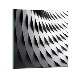 Quadro su vetro - Sulla cresta dell'onda - 30x30 cm