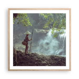 Poster in cornice rovere chiaro - In armonia con la natura - 60x60 cm