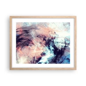 Poster in cornice rovere chiaro - Senti il vento - 50x40 cm