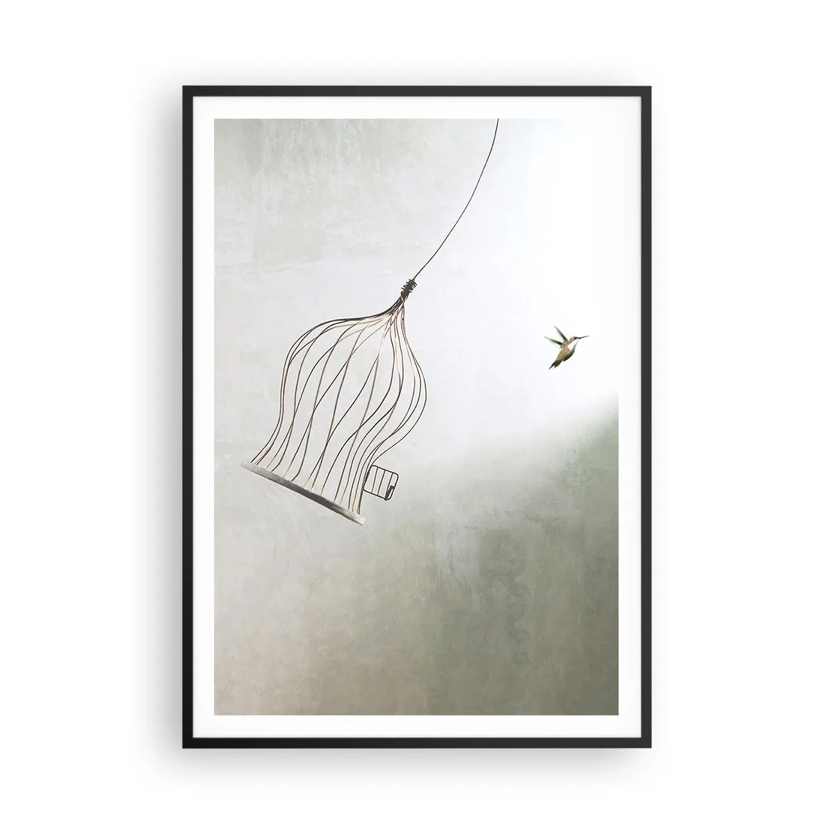 Poster in cornice nera - Nel proprio elemento - 70x100 cm