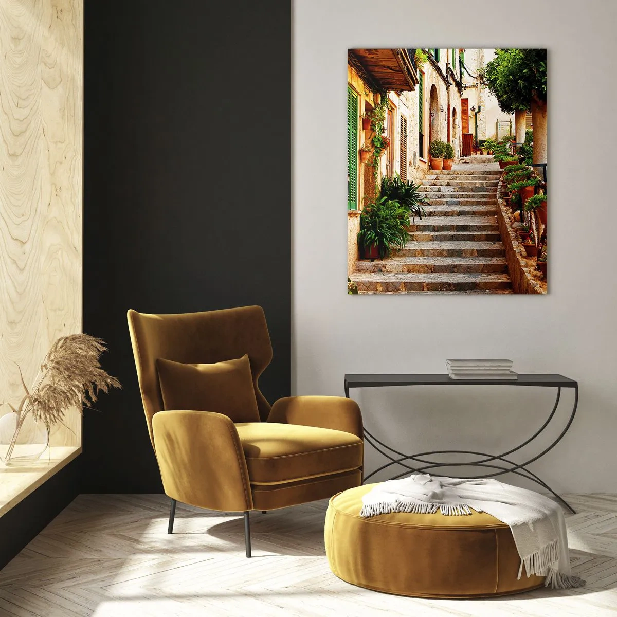 Quadro su vetro - Il fascino delle vacanze spagnole - 80x120 cm