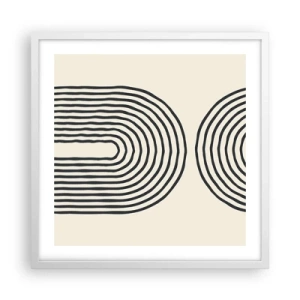 Poster in cornice bianca - Tra un attimo... - 50x50 cm