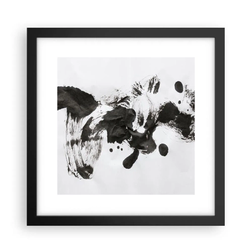 Poster in cornice nera - C'è un senso nella follia? - 30x30 cm