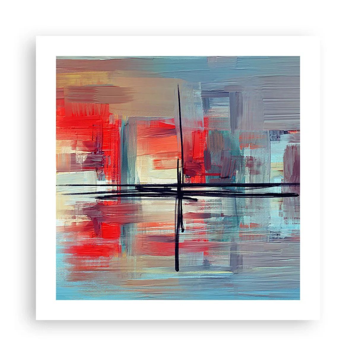 Poster - Paesaggio in una dimensione sconosciuta - 50x50 cm