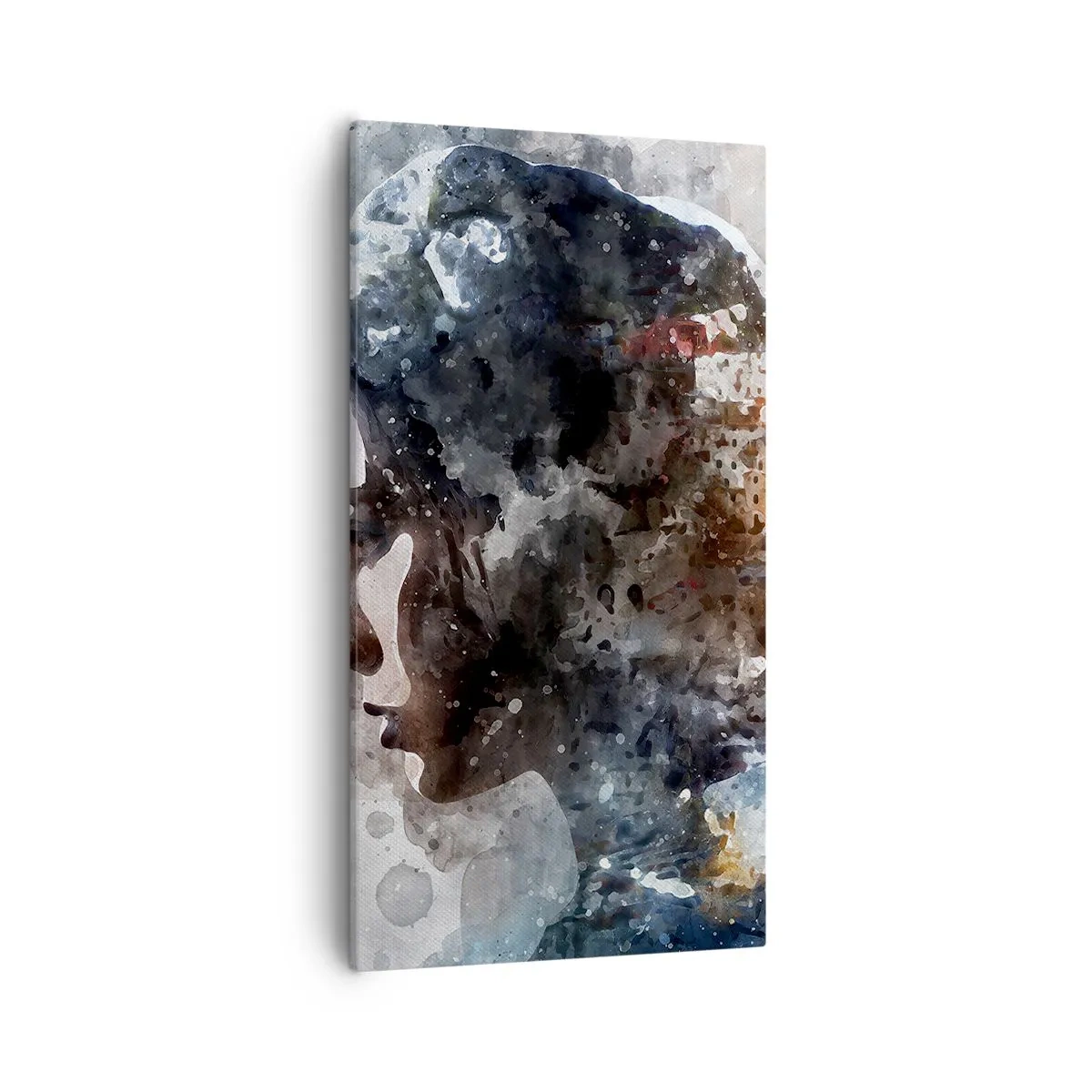 Quadro su tela - Stampe su Tela - Racconto su una ragazza con città sullo sfondo - 55x100 cm