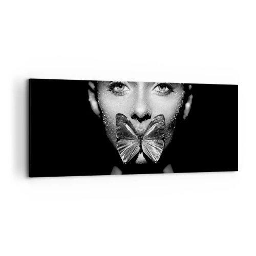 Quadro su tela - Stampe su Tela - Il bacio delle farfalle - 100x40 cm