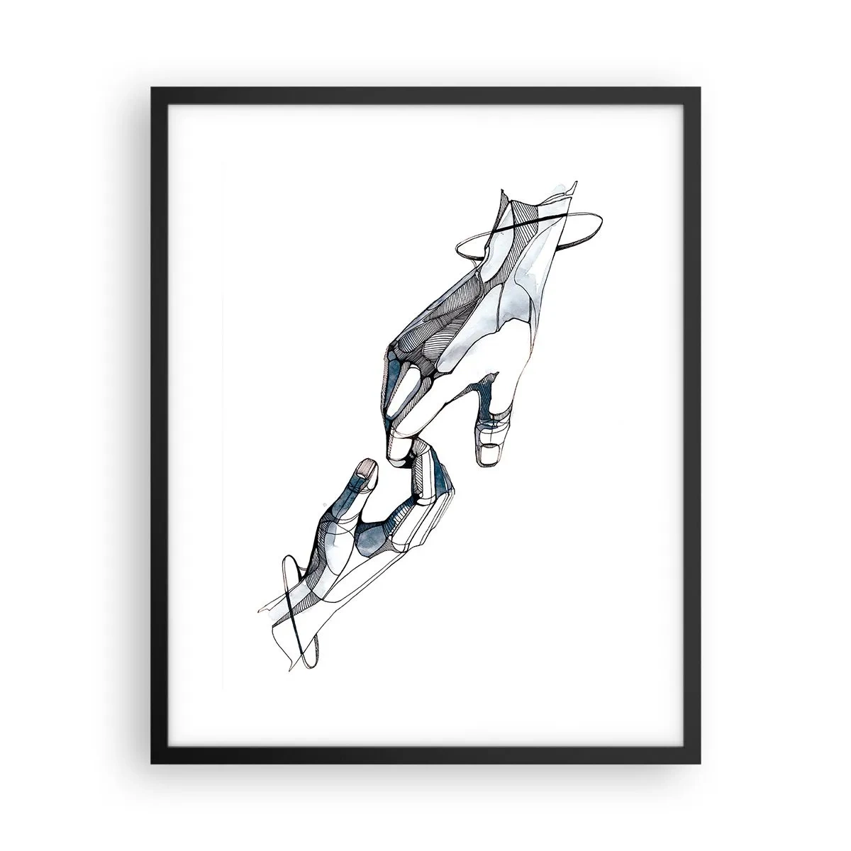 Poster in cornice nera - Buon gesto - 40x50 cm