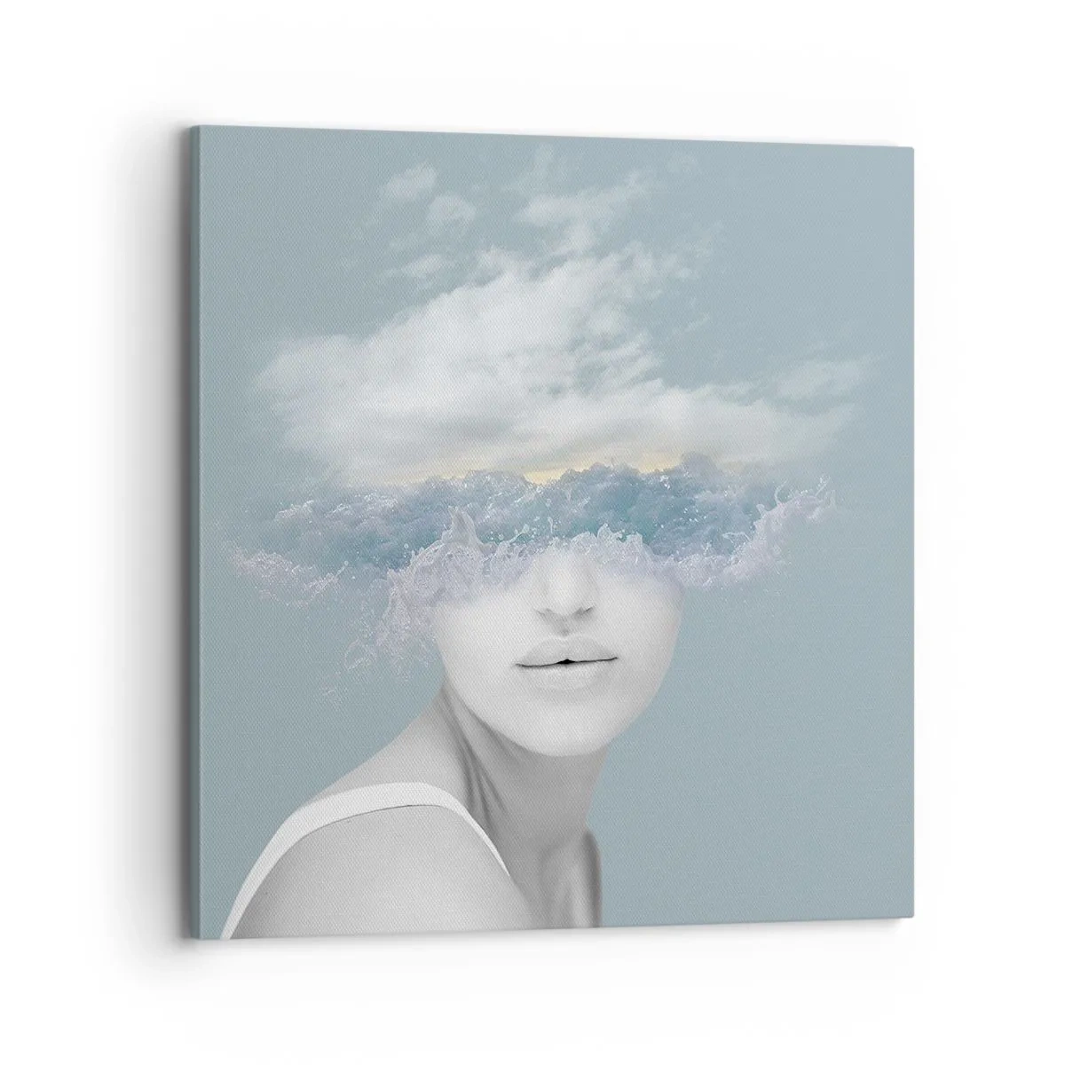 Quadro su tela - Stampe su Tela - Con la testa tra le nuvole - 70x70 cm