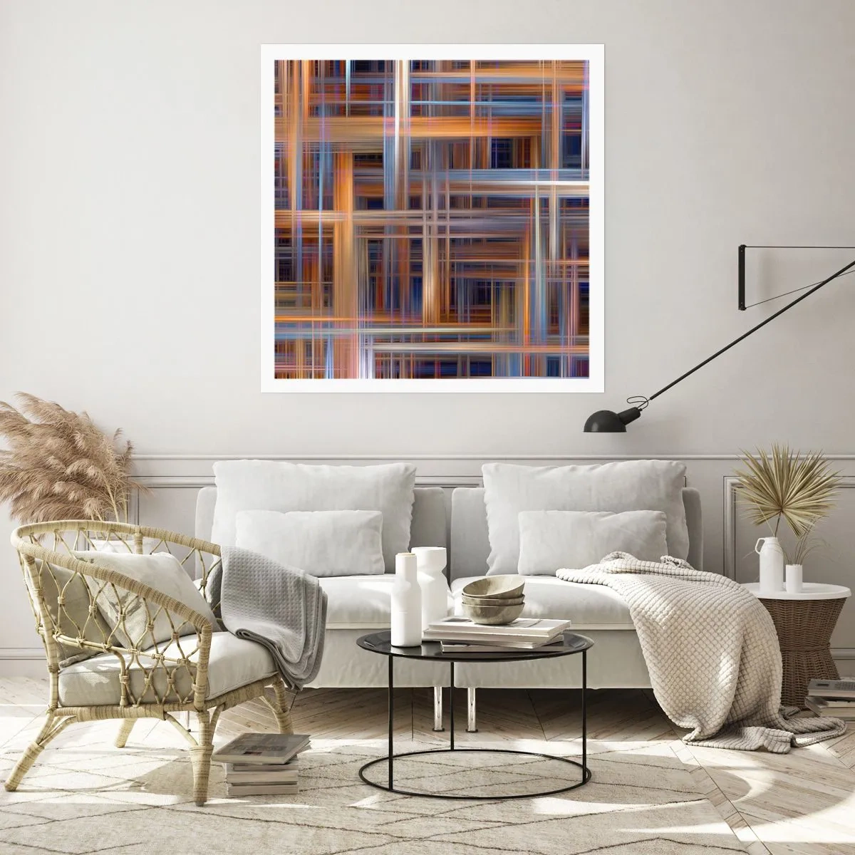 Poster - Tessute con la luce - 50x50 cm