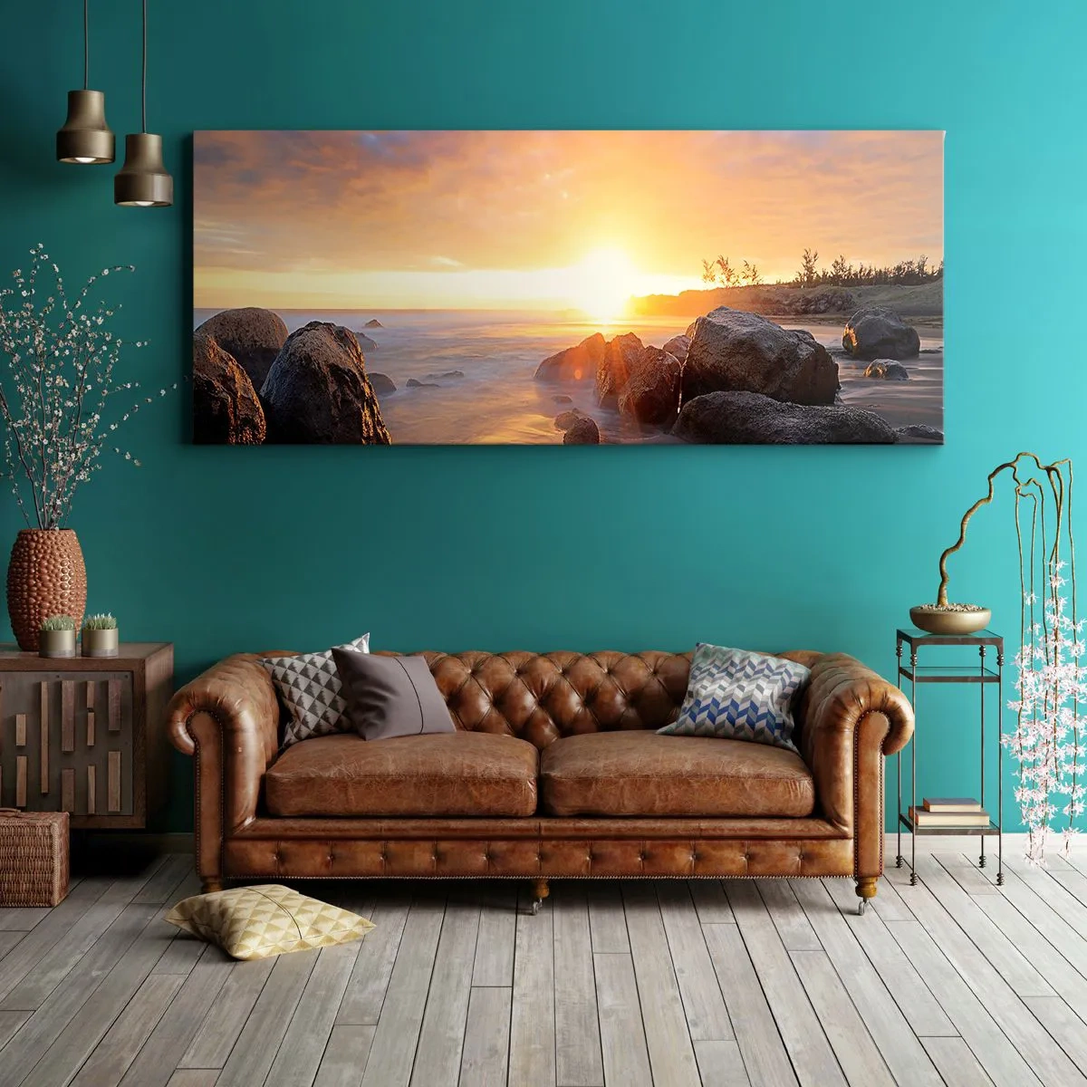 Quadro su tela - Stampe su Tela - La luminosa brezza della sera - 100x40 cm