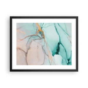 Poster in cornice nera - Danza di forme e colori - 50x40 cm