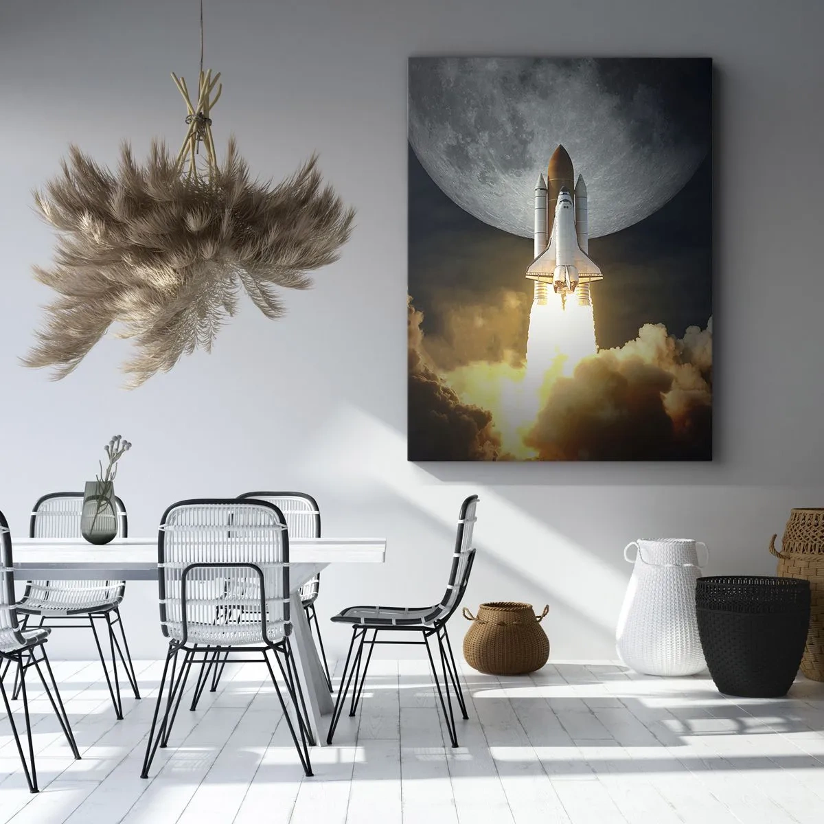 Quadro su tela - Stampe su Tela - L'inizio di un'avventura spaziale - 65x120 cm