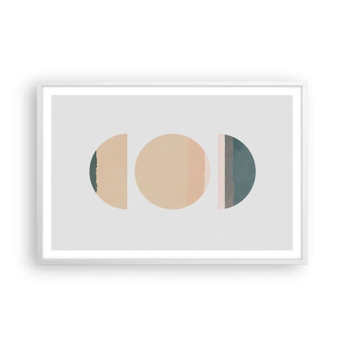 Poster in cornice bianca - Un cerchio dopo l'altro - 91x61 cm