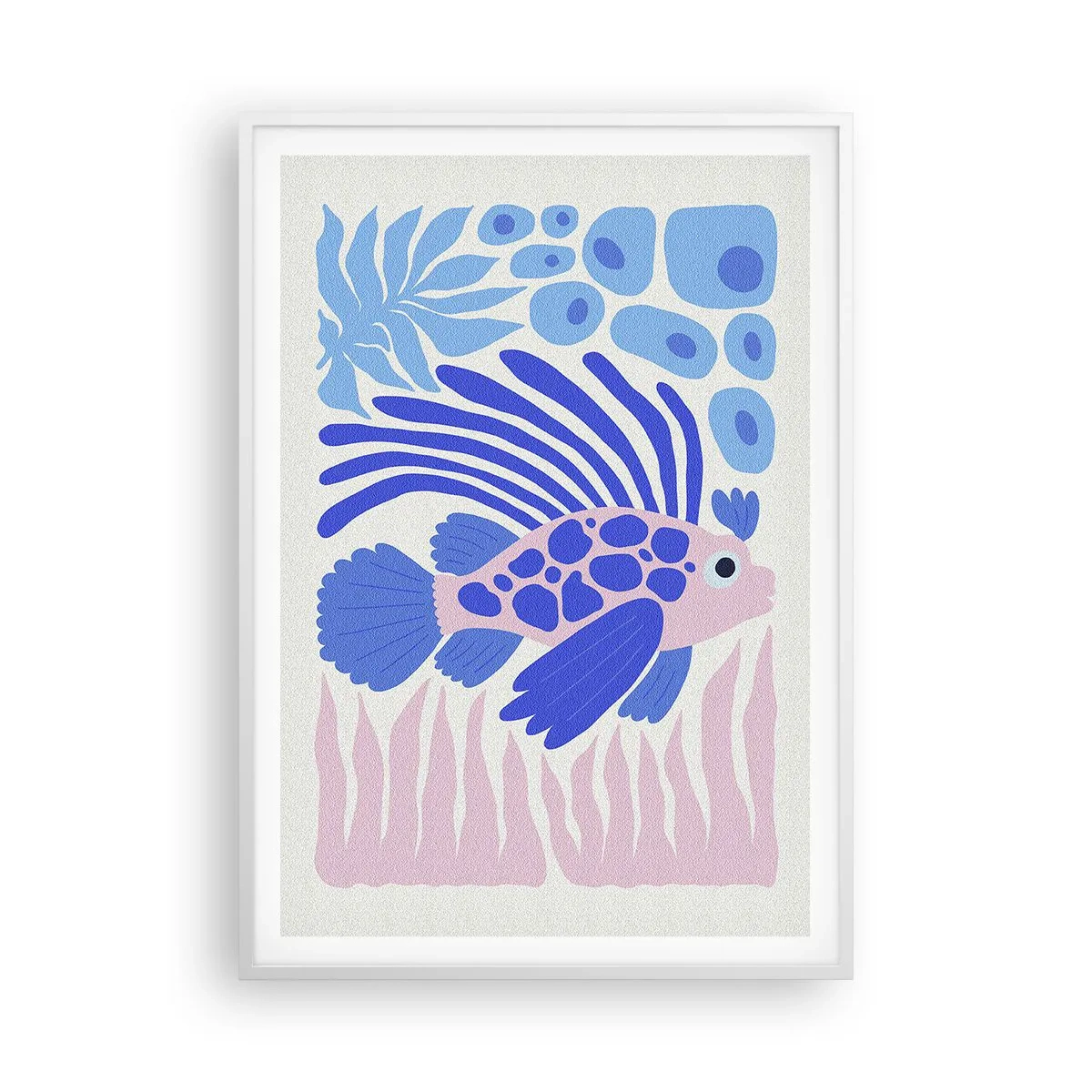 Poster in cornice bianca - Nel suo elemento - 70x100 cm