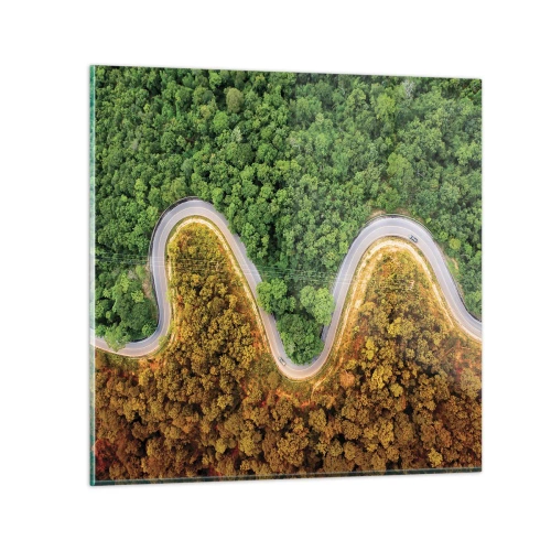 Quadro su vetro - Confine e separazione - 70x70 cm