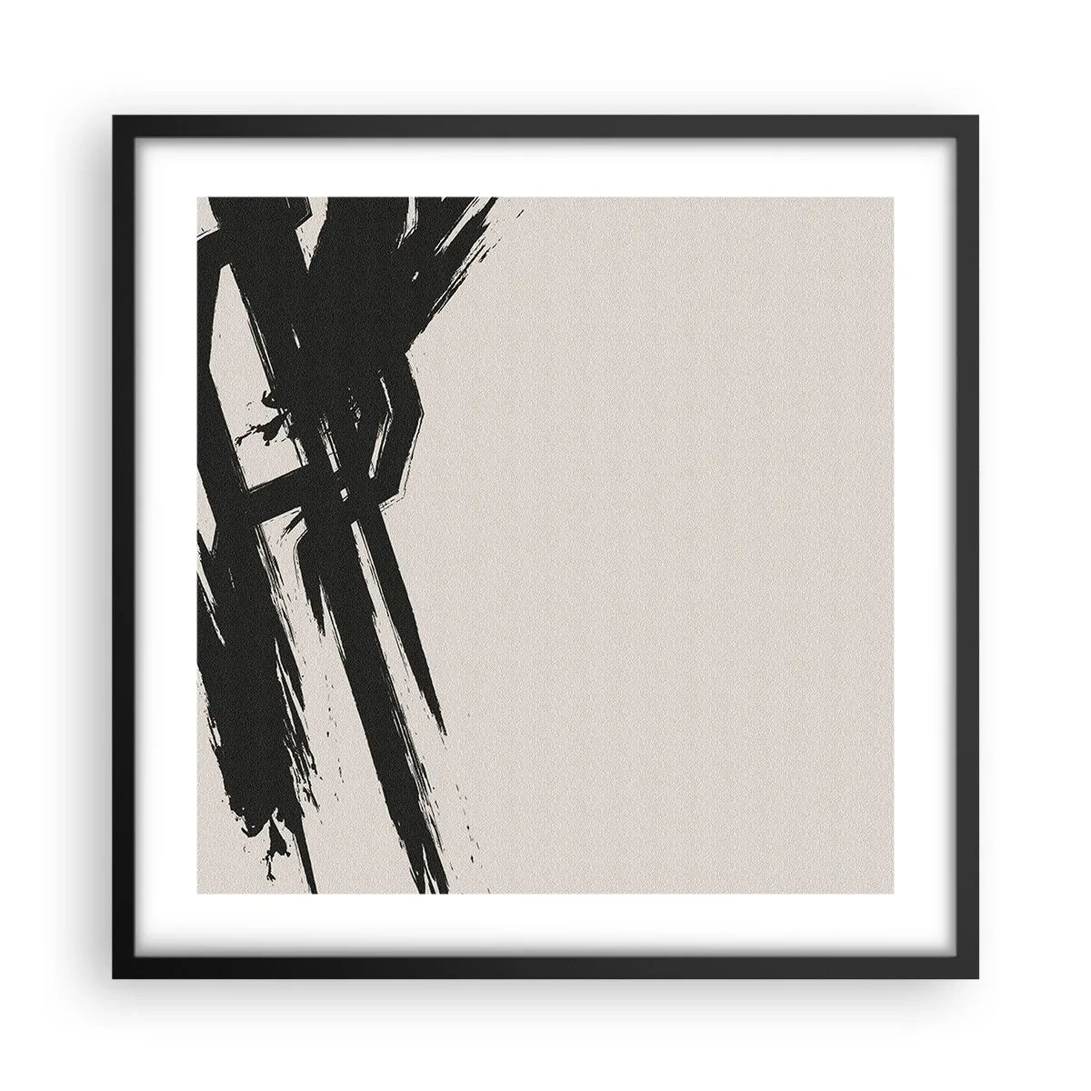 Poster in cornice nera - Corsa sfrenata - 50x50 cm