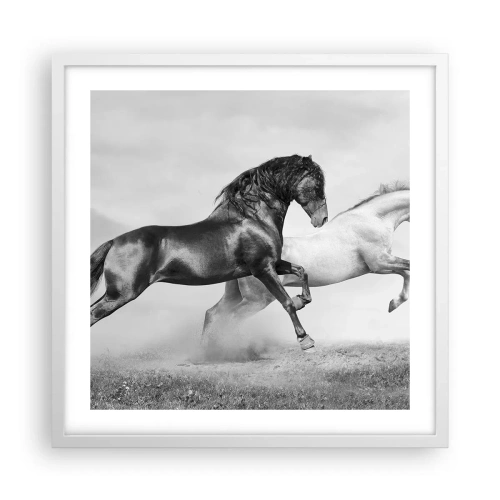 Poster in cornice bianca - Angeli e demoni - 50x50 cm