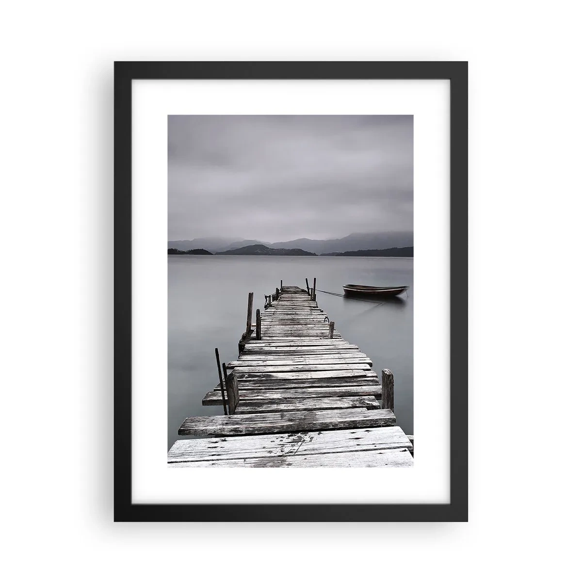 Poster in cornice nera - Domani puoi partire - 30x40 cm