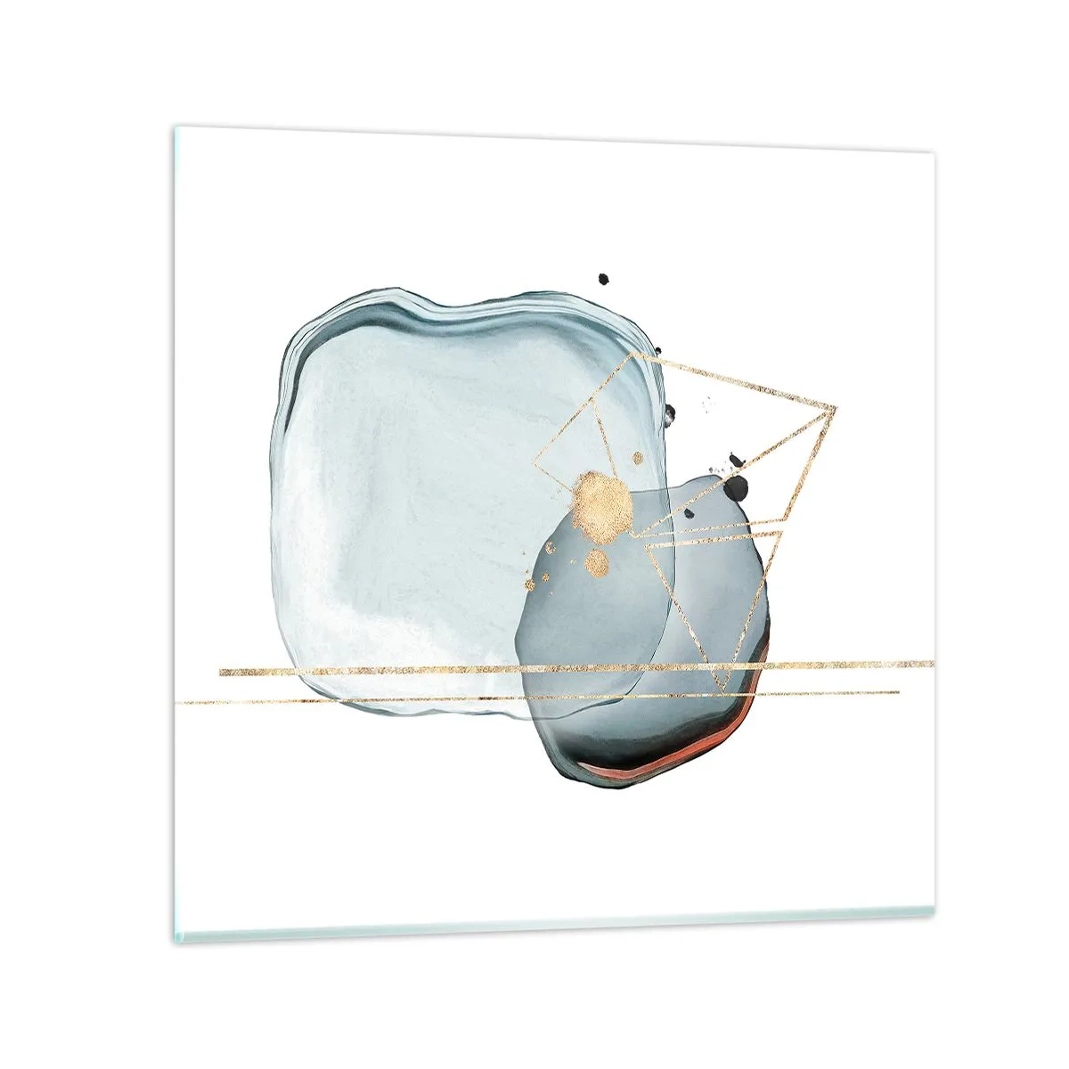 Quadro su vetro - Studio di goccia - 50x50 cm
