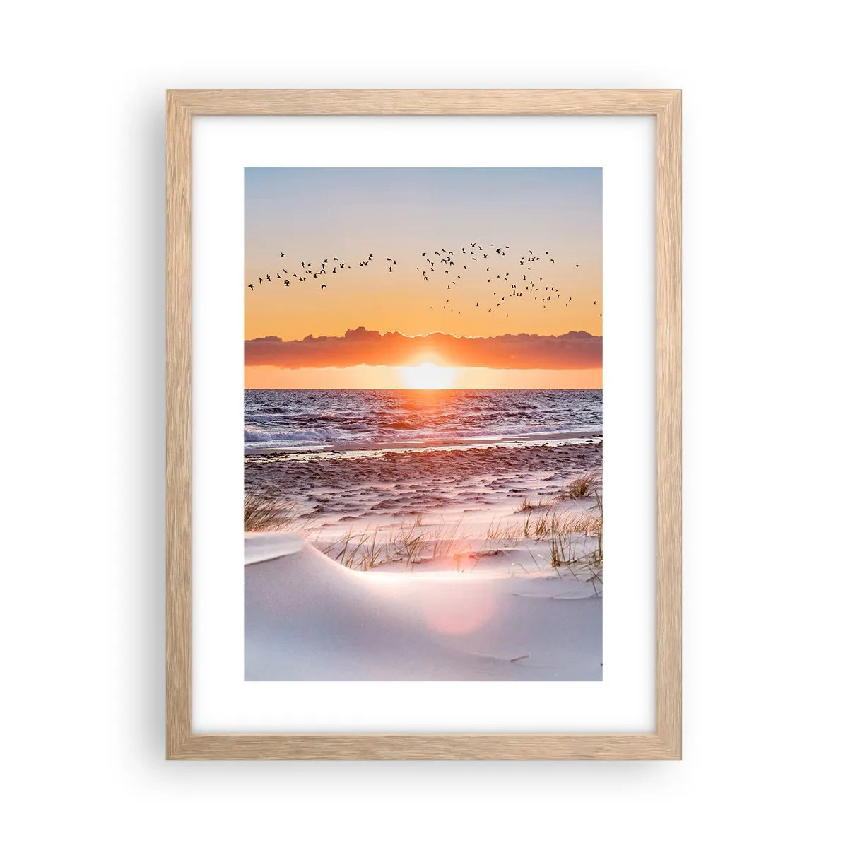 Poster in cornice rovere chiaro - Paesaggio orizzontale - 30x40 cm