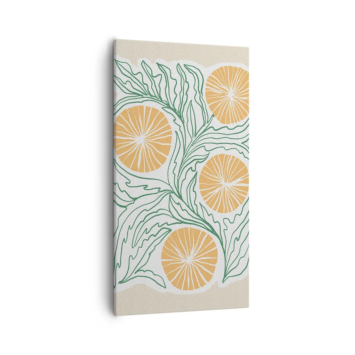 Quadro su tela - Stampe su Tela - Etnicamente con una nota di astrazione - 55x100 cm