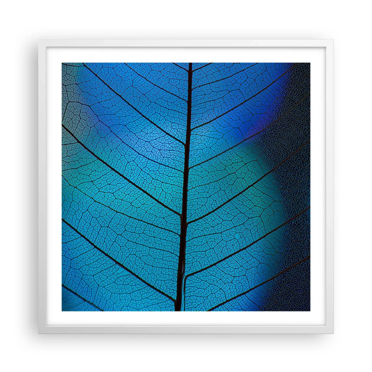 Poster in cornice bianca - Struttura intricata - 60x60 cm