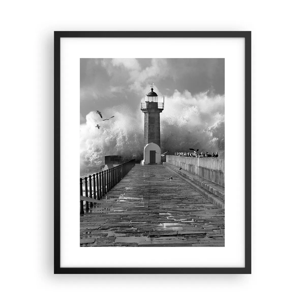 Poster in cornice nera - Senza paura - 40x50 cm