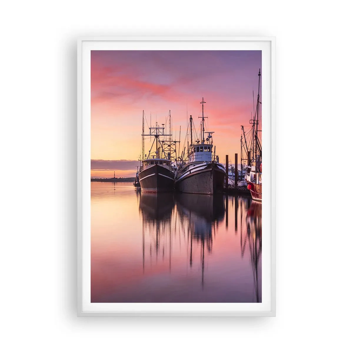 Poster in cornice bianca - Prima del giorno successivo - 70x100 cm