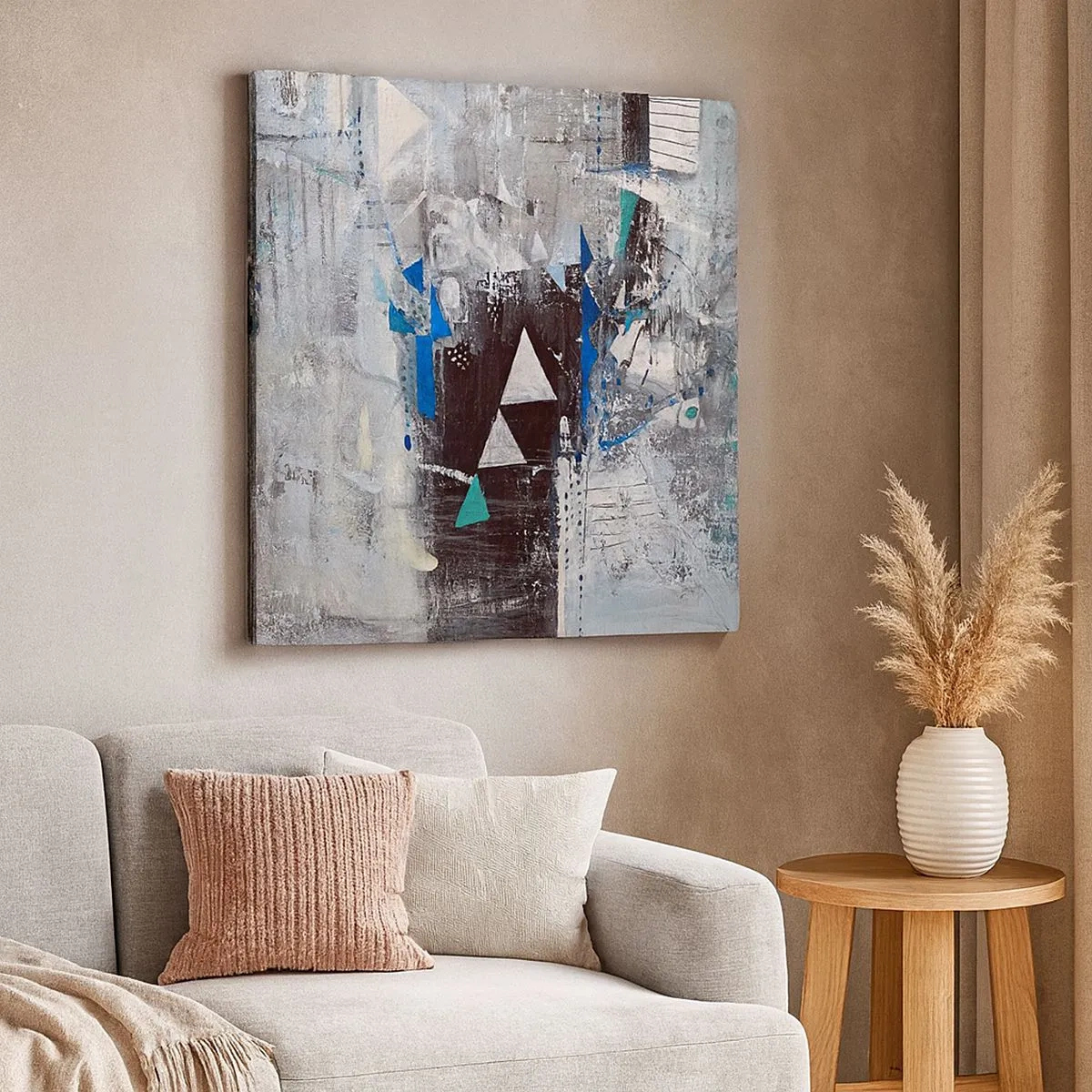 Quadro su tela - Stampe su Tela - L'ordine superiore dei triangoli - 30x30 cm