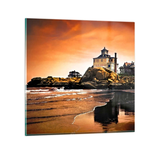 Quadro su vetro - L'eleganza della costa ovest - 30x30 cm