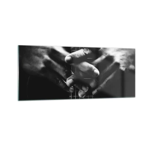 Quadro su vetro - La preghiera dell'artista - 100x40 cm