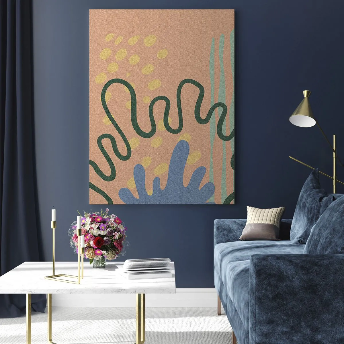 Quadro su vetro - Astrazione: varietà della natura - 70x100 cm