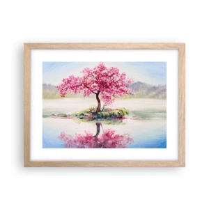 Poster in cornice rovere chiaro - La festa della primavera - 40x30 cm