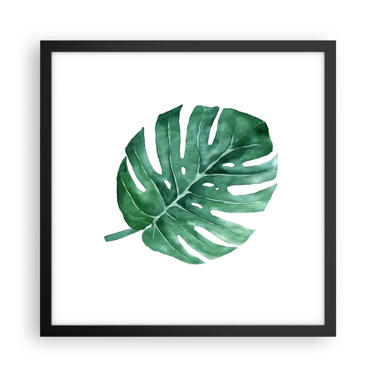 Poster in cornice nera - Concetto verde - 40x40 cm