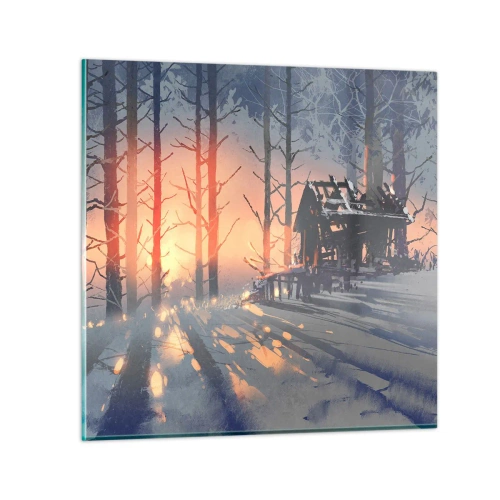 Quadro su vetro - Qui solamente il sole osserva - 70x70 cm