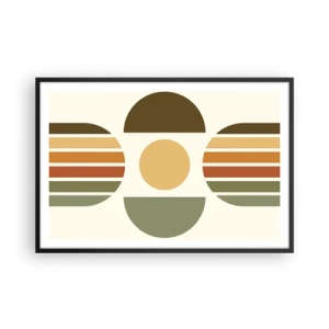 Poster in cornice nera - Nei colori della terra - 91x61 cm