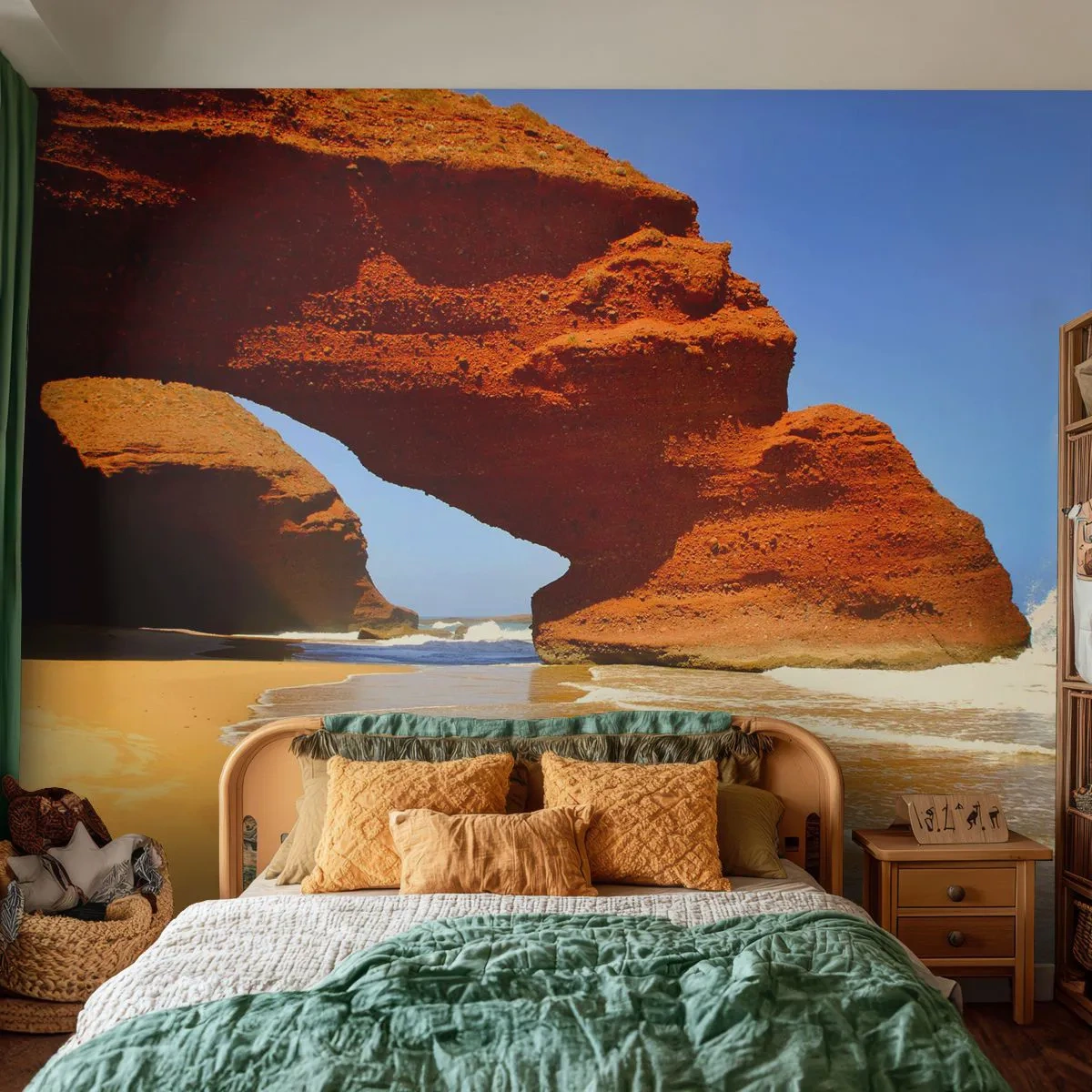 Fotomurali Premium Sand - Migliaia di anni di acqua e vento - Paesaggio, Marocco, Oceano - 350x256 cm