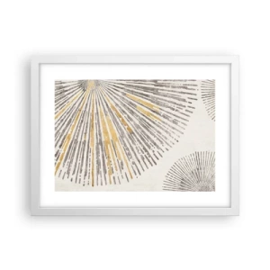 Poster in cornice bianca - La bellezza dei raggi - 40x30 cm