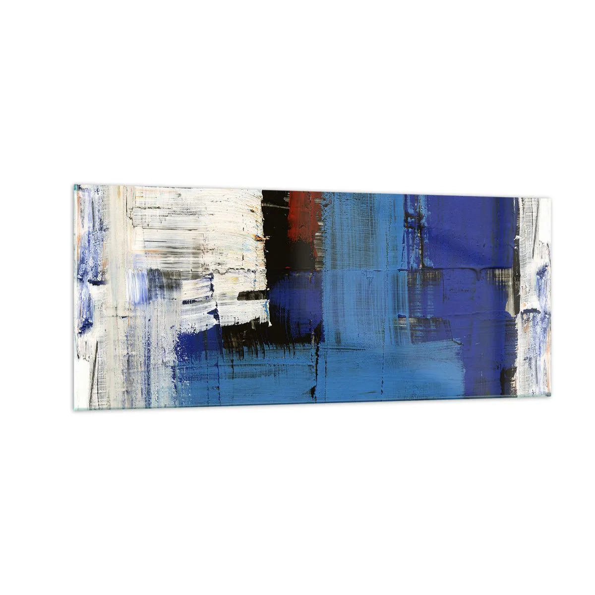 Quadro su vetro - I segreti del blu - 100x40 cm