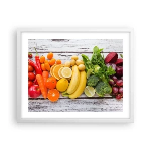 Poster in cornice bianca - Non basta? - 50x40 cm