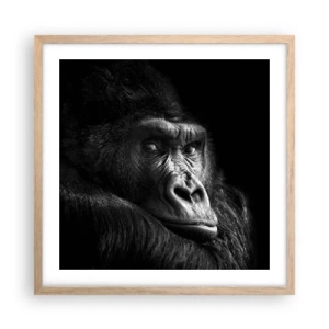 Poster in cornice rovere chiaro - E cosa guardi? - 50x50 cm