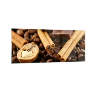 Quadro su vetro - Concerto di sapori - 100x40 cm