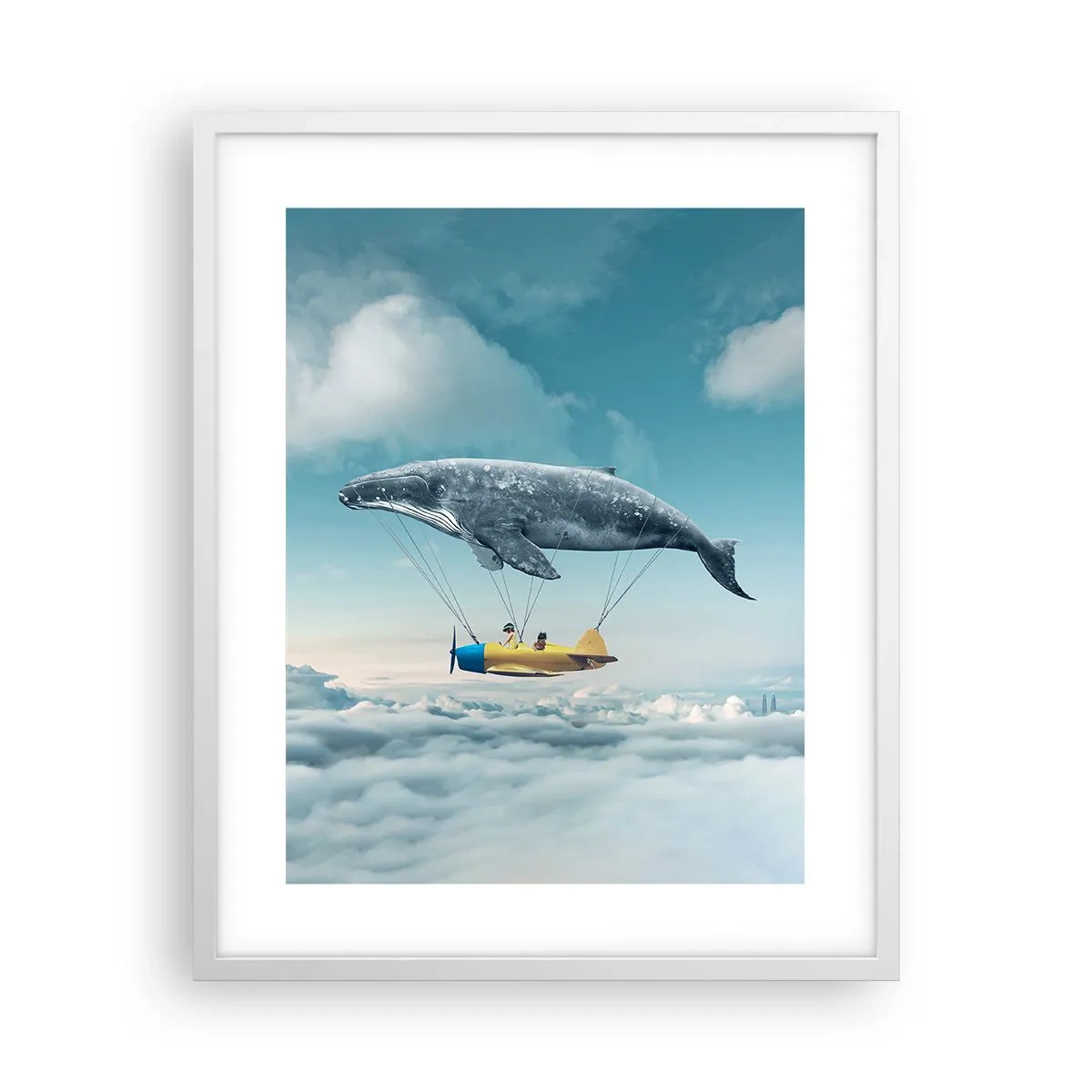 Poster in cornice bianca - Perché no? - 40x50 cm