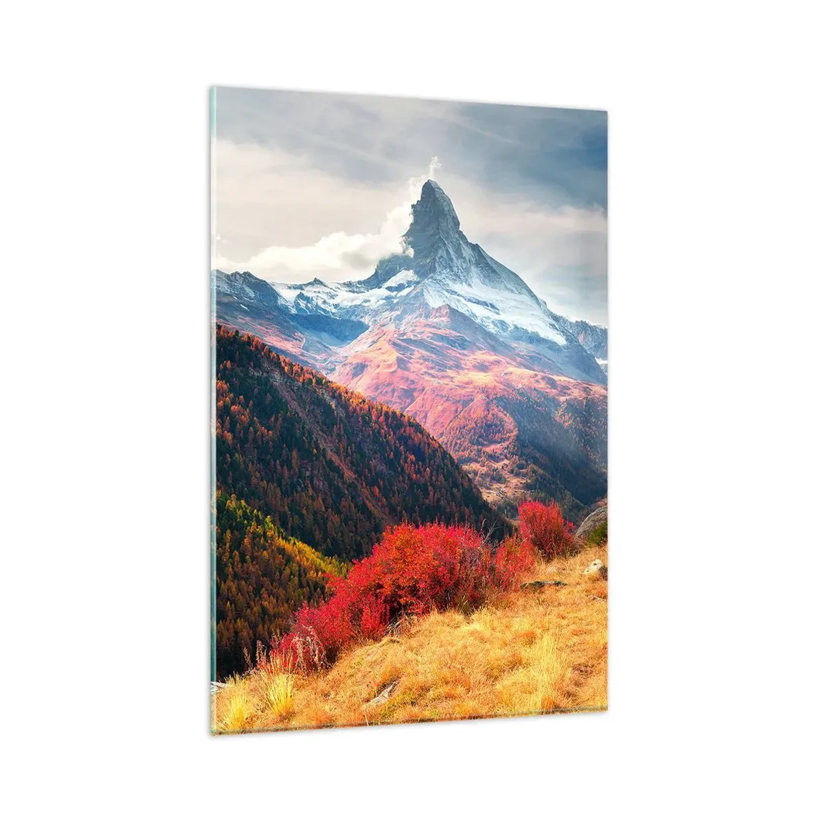 Quadro su vetro - Autunno alpino - 80x120 cm