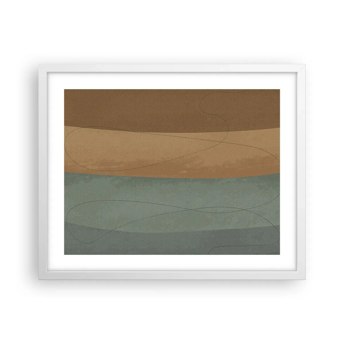 Poster in cornice bianca - Composizione orizzontale - 50x40 cm