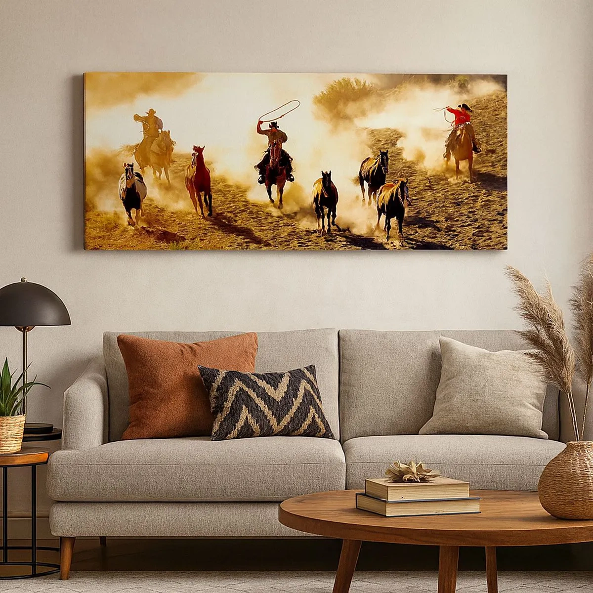 Quadro su tela - Stampe su Tela - Il vero Far West - 100x40 cm