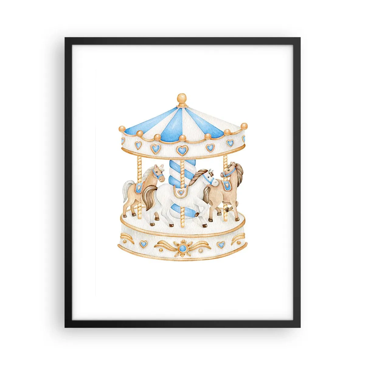 Poster in cornice nera - Dolce infanzia - 40x50 cm