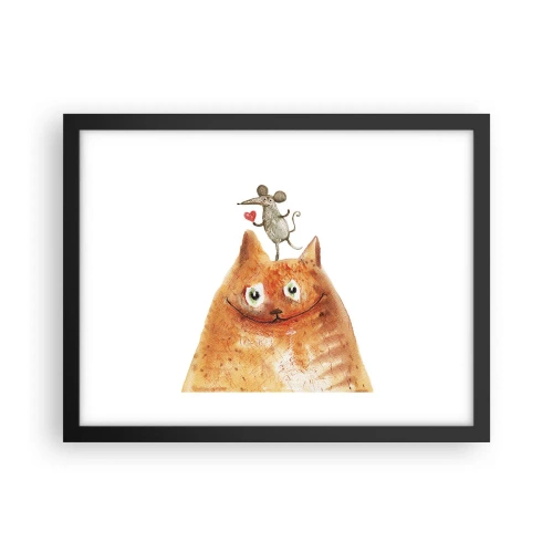 Poster in cornice nera - I paradossi dell'amore - 40x30 cm