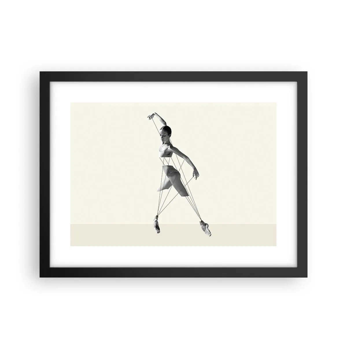 Poster in cornice nera - Nel teatro del mondo - 40x30 cm