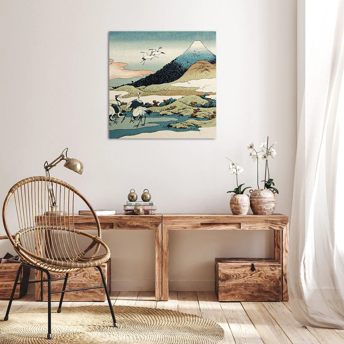 Quadro su tela - Stampe su Tela - Nello spirito giapponese - 30x30 cm